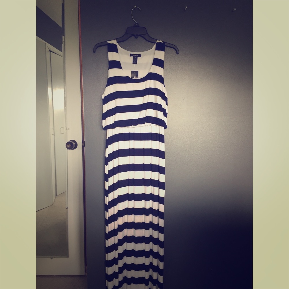 Striped summer maxi